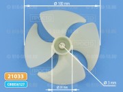 Крыльчатка вентилятора (100 мм) холодильников Indesit, Hotpoint-Ariston (C00856127, 856127)