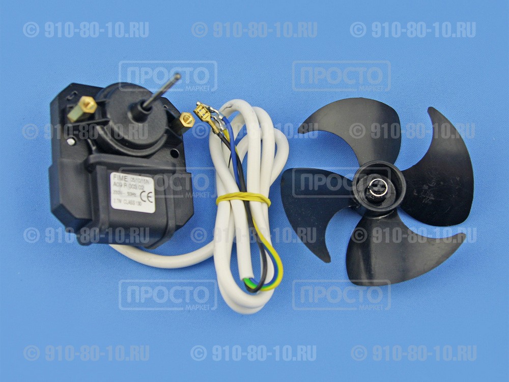 Электродвигатель вентилятора с крыльчаткой Whirlpool, Indesit (MTF710RF)