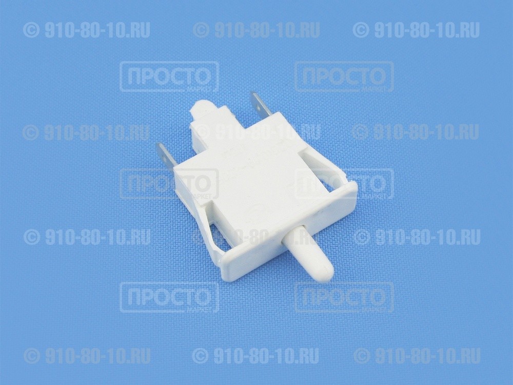 Выключатель света кнопка ВК-1 холодильников Stinol, Indesit, Ariston (C00851049, 851049) (кнопка света 2-х контактная)