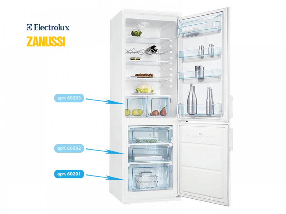 Ящик морозильной камеры холодильника Electrolux, Zanussi (4071437950)