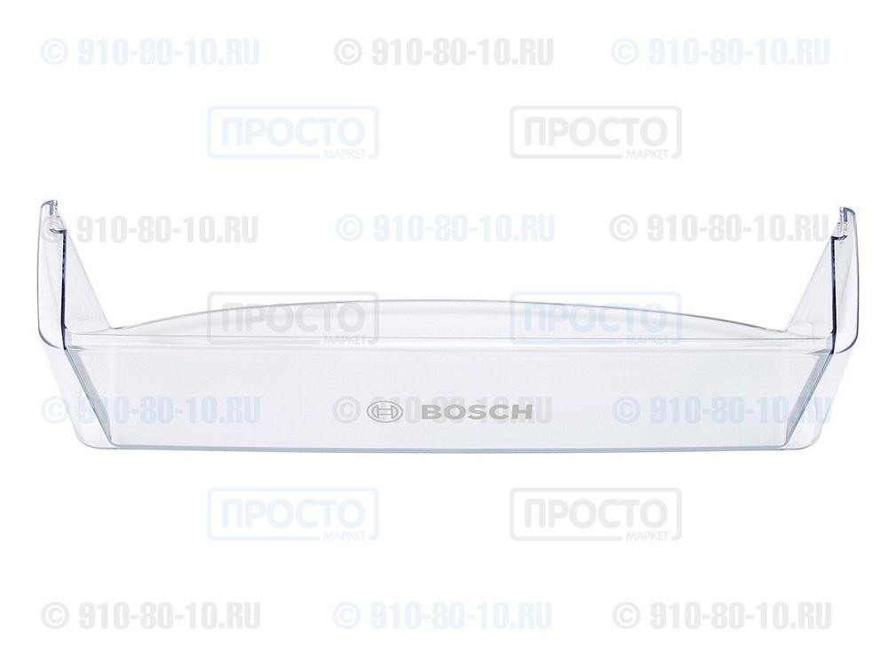 Полка-балкон нижняя (для бутылок), прозрачная для холодильников Bosch (660577, 00660577)