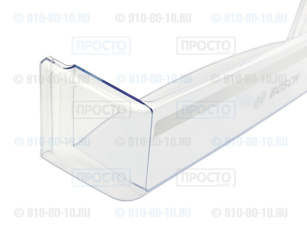 Полка-балкон нижняя (для бутылок), прозрачная холодильников Bosch, Siemens (700363, 00700363)