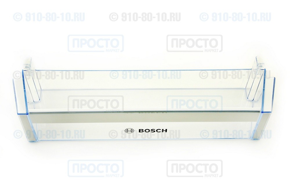 Полка-балкон нижняя (для бутылок), прозрачная для холодильников Bosch, Siemens (704406, 00704406)