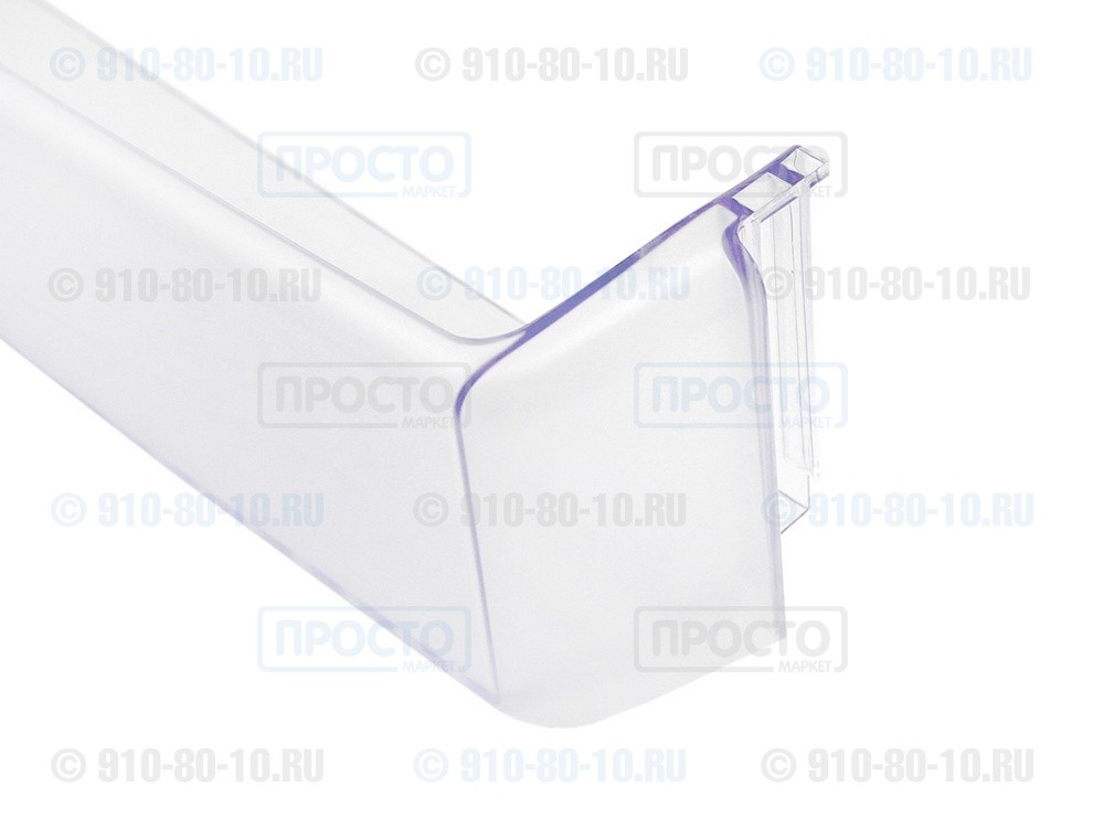 Полка-балкон нижняя (для бутылок), прозрачная для холодильников Beko (4541370700)