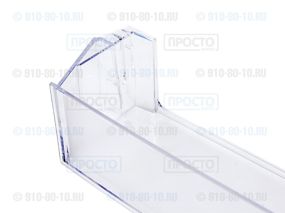 Полка-балкон нижняя (для бутылок), прозрачная для холодильников Electrolux, AEG, Rex (2646013017)