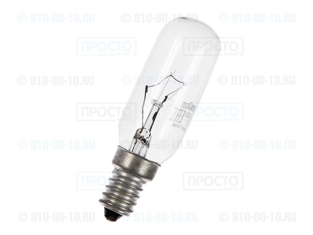Лампа накаливания 40W для вытяжек (40/T25/CL/E14)
