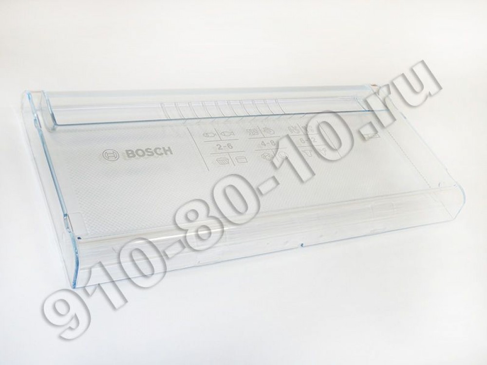 Щиток нижний (панель ящика) морозильной камеры холодильников Bosch, Siemens (664381, 00664381)