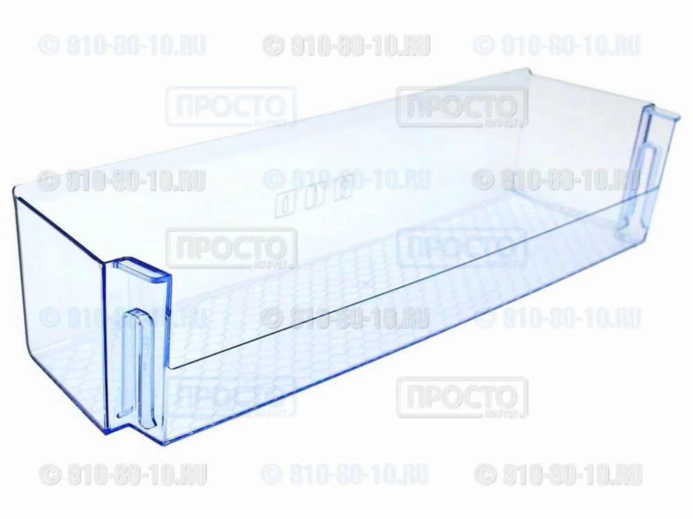 Полка-балкон нижняя (для бутылок), прозрачная для холодильников Beko (4640560800)
