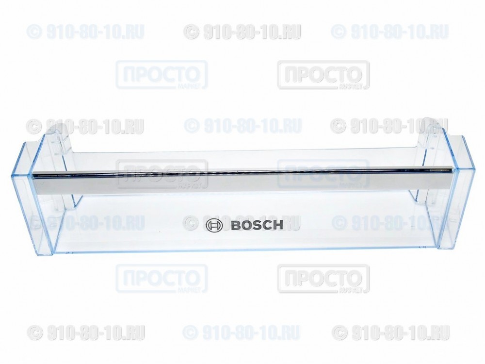 Полка-балкон нижняя (для бутылок), прозрачная для холодильников Bosch, Siemens (11024051, замена для 704406, 00704406)