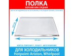 Полка стеклянная верхняя, средняя для холодильников Hotpoint-Ariston, Whirlpool (C00324411, 481010463484)