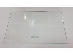 Полка стеклянная без обрамлений холодильников Beko (4615300700)